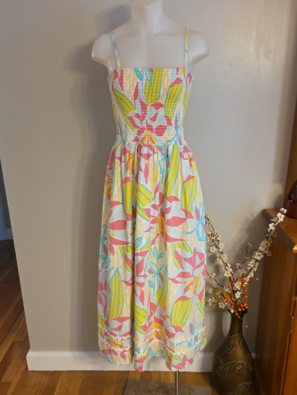 Sail To Sable Smocked Top Sundress - Picture 1 of 14